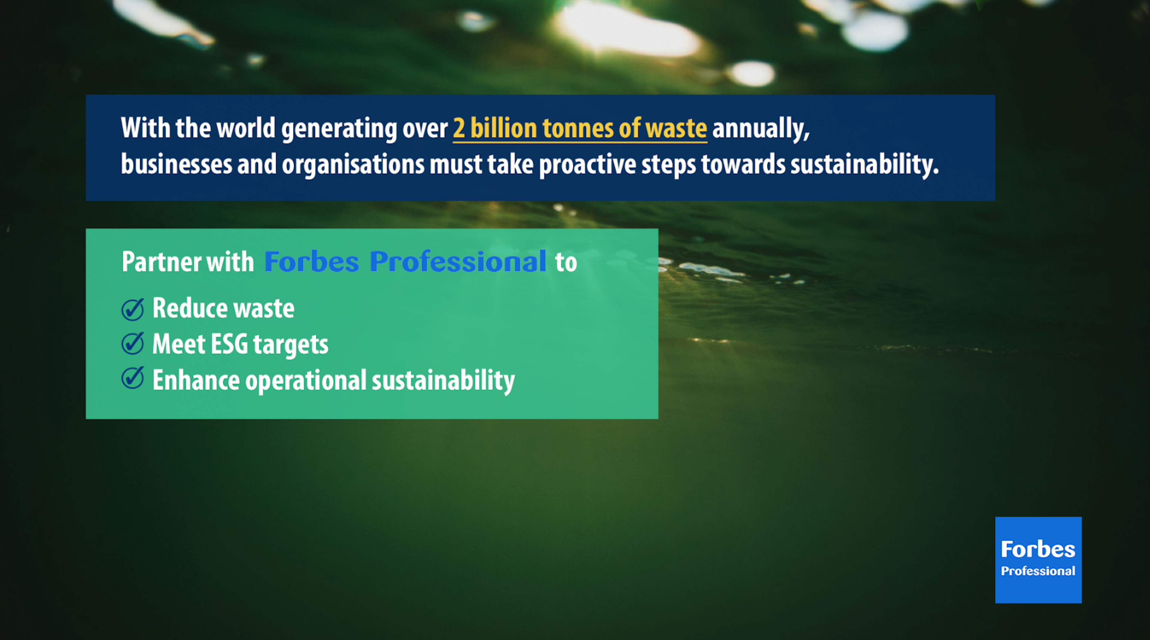 Sustainable Operations Start with Responsible Choices...