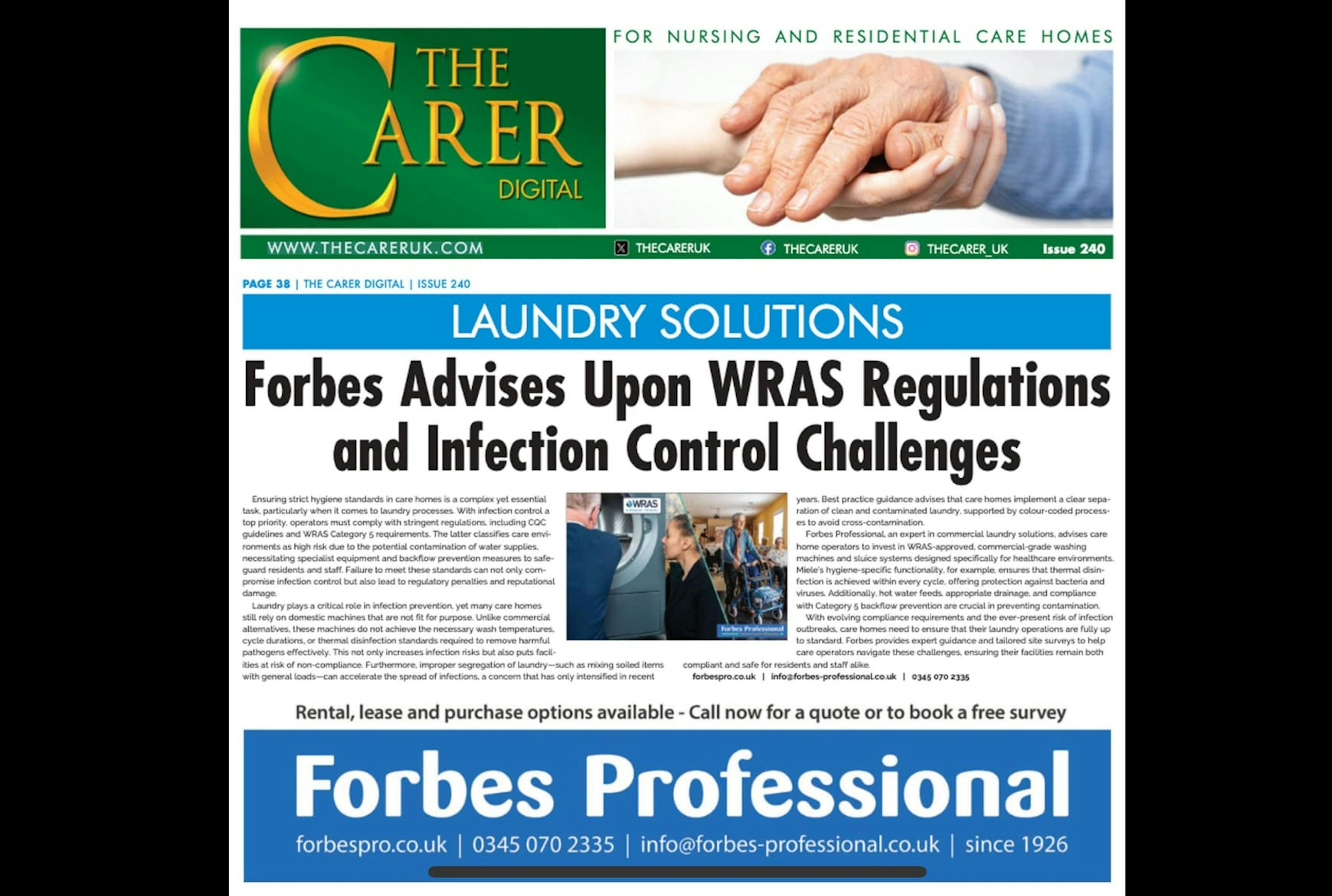 Forbes Professional’s Complete Care for Laundry Equipment