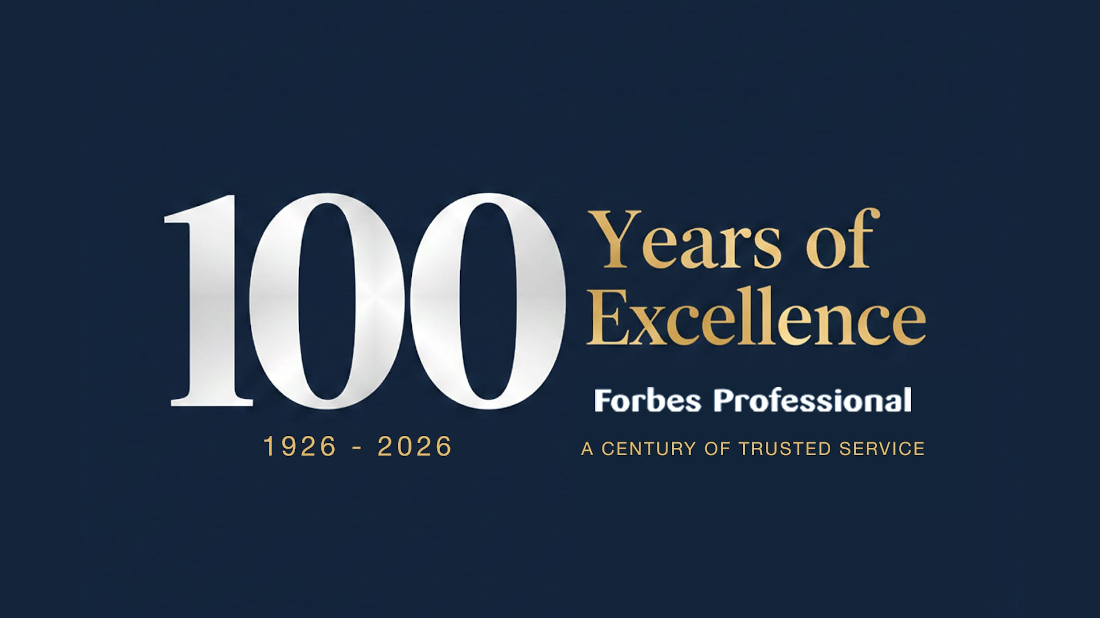 A Century of Service, Innovation & Partnership: A New Year Message from Forbes Professional