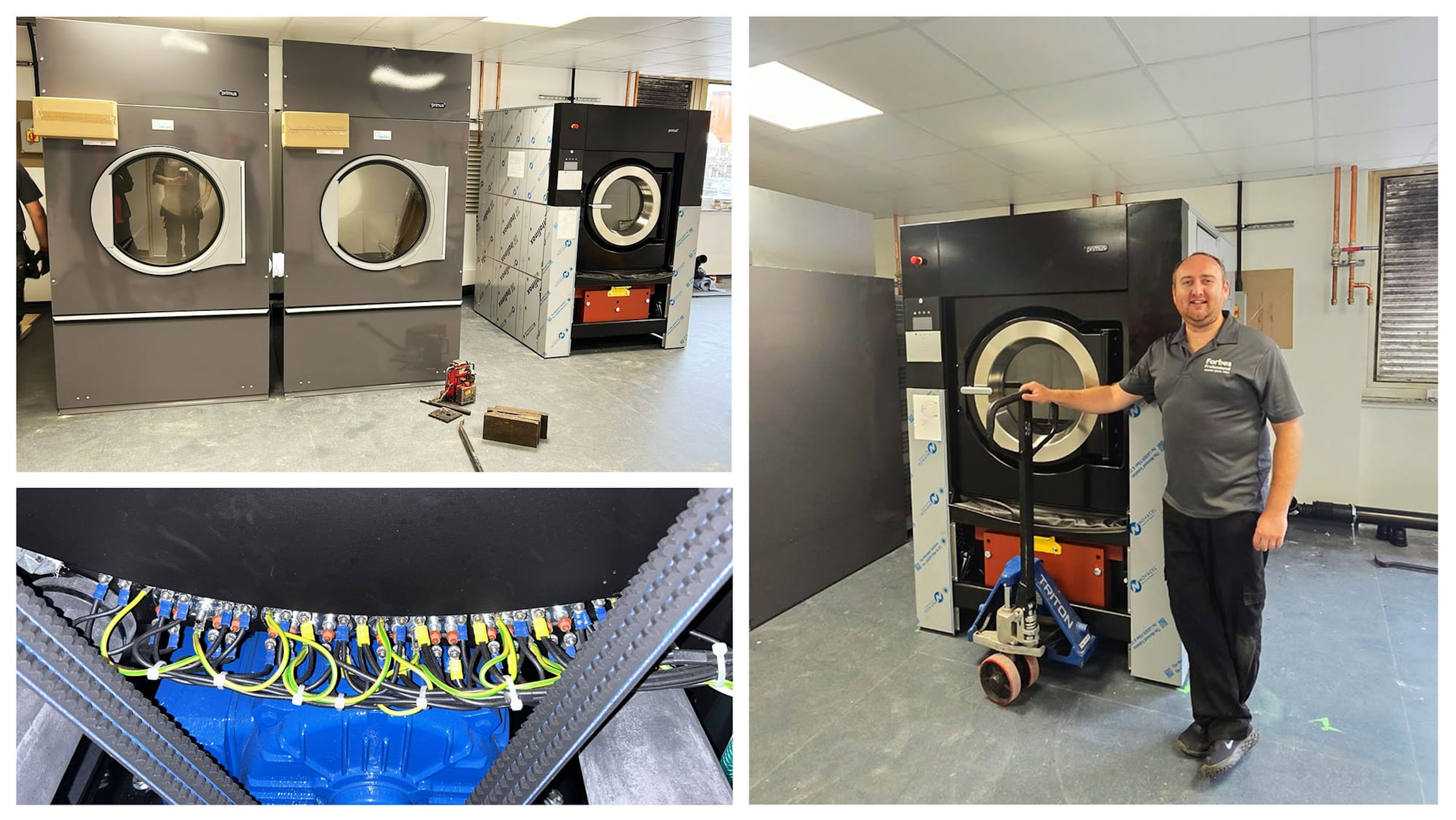 Behind the scenes of a major commercial laundry installation for a holiday resort